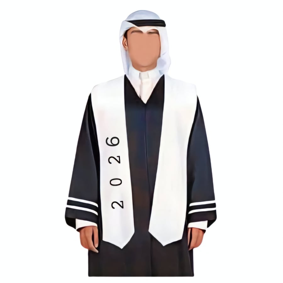 روب تخرج رجالي تطريز وتصميم وتفصيل حسب اختياركم