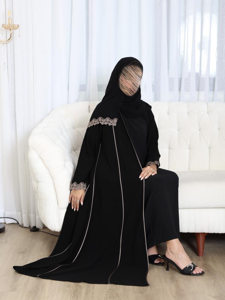 عباية سوداء كلفة برونزية V059
