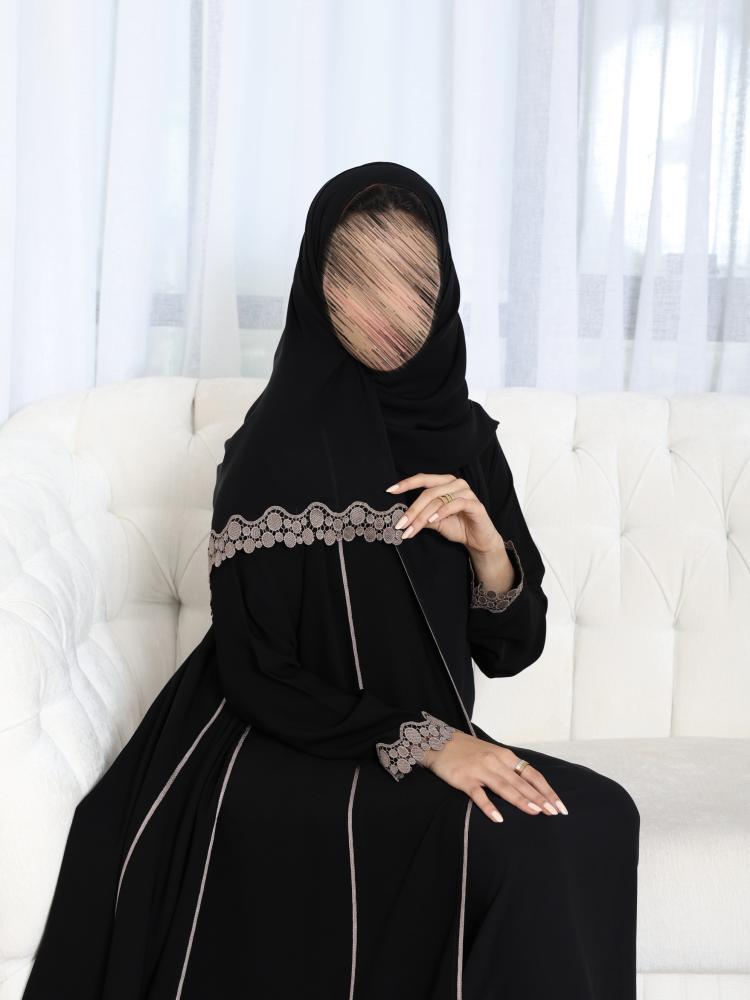 عباية سوداء كلفة برونزية V059