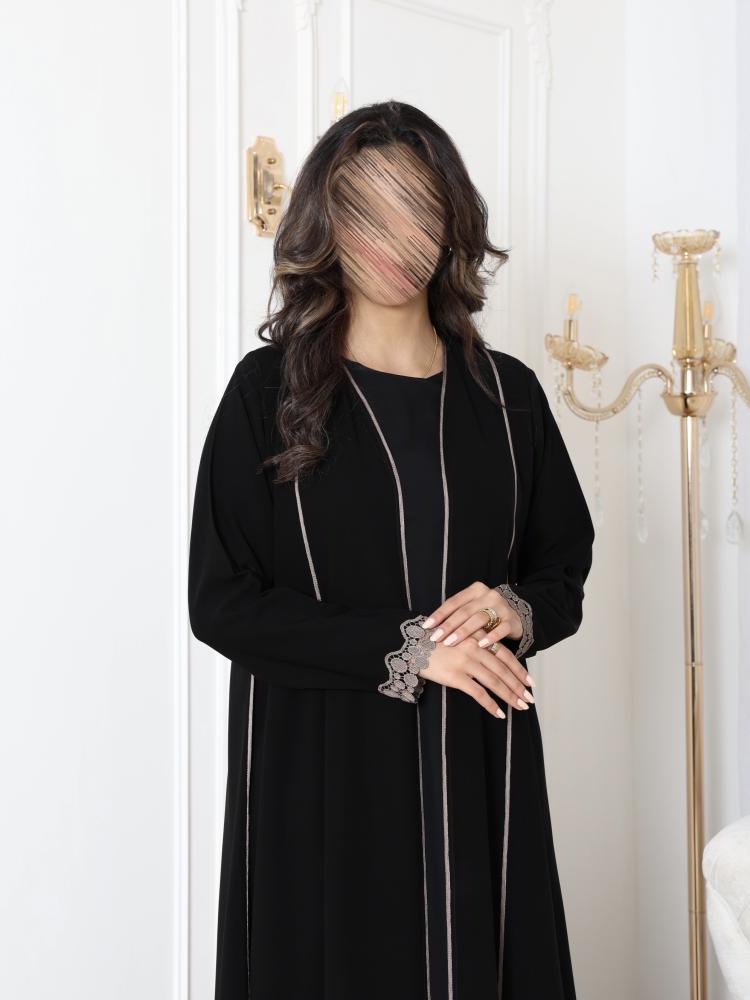 عباية سوداء كلفة برونزية V059