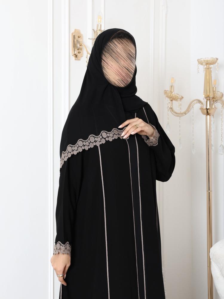 عباية سوداء كلفة برونزية V059