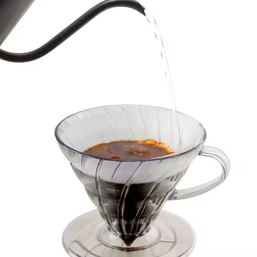 طقم تقطير V60 الشفاف