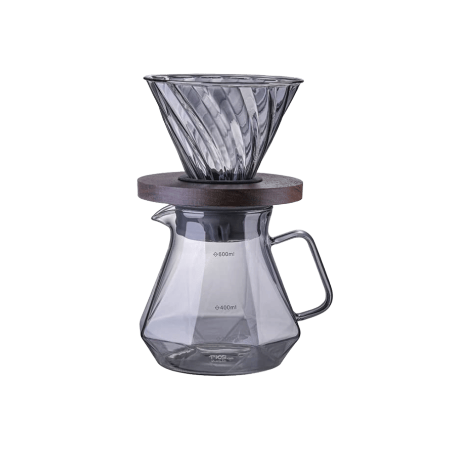 طقم V60 الزجاجي الفاخر من طقوسي