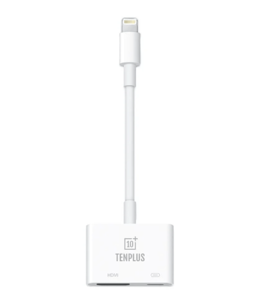 تن بلس- TENPLUS-كيبل محول من لايتنينق الي HDMI و USB-C