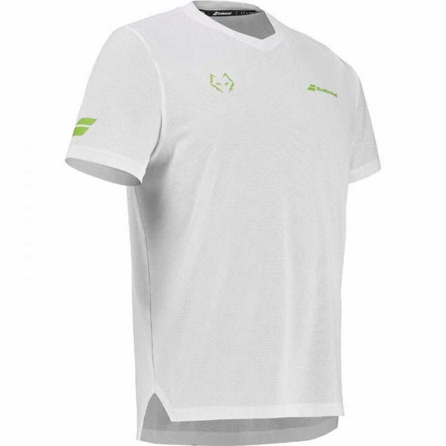 Camiseta babolat juan lebron crew neck blanco
