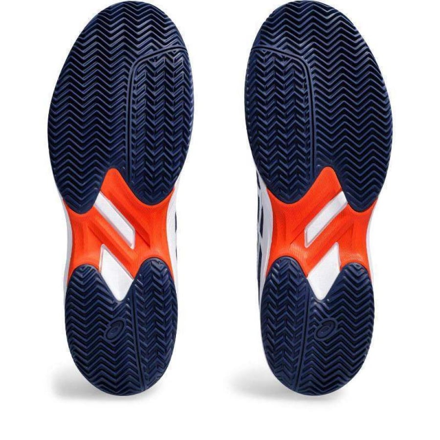 Gel Game 9 Clay Navy White Shoes