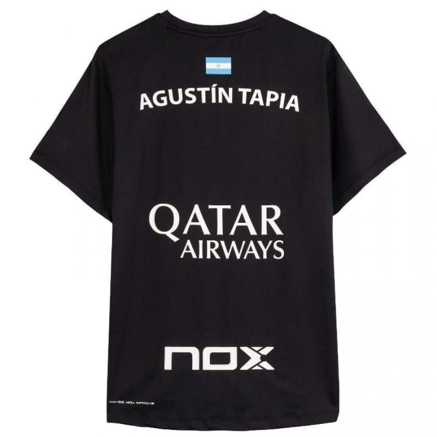 Camiseta Nox agustin Tapia sponsor AT10 negro 2024