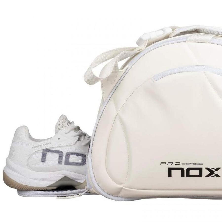 Nox pro series white padel racket bag