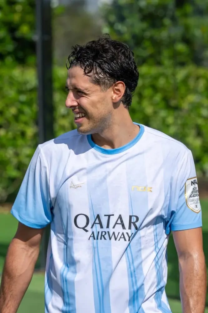 T-shirt nox sponsors AT10 light blue agustin tapia 2026