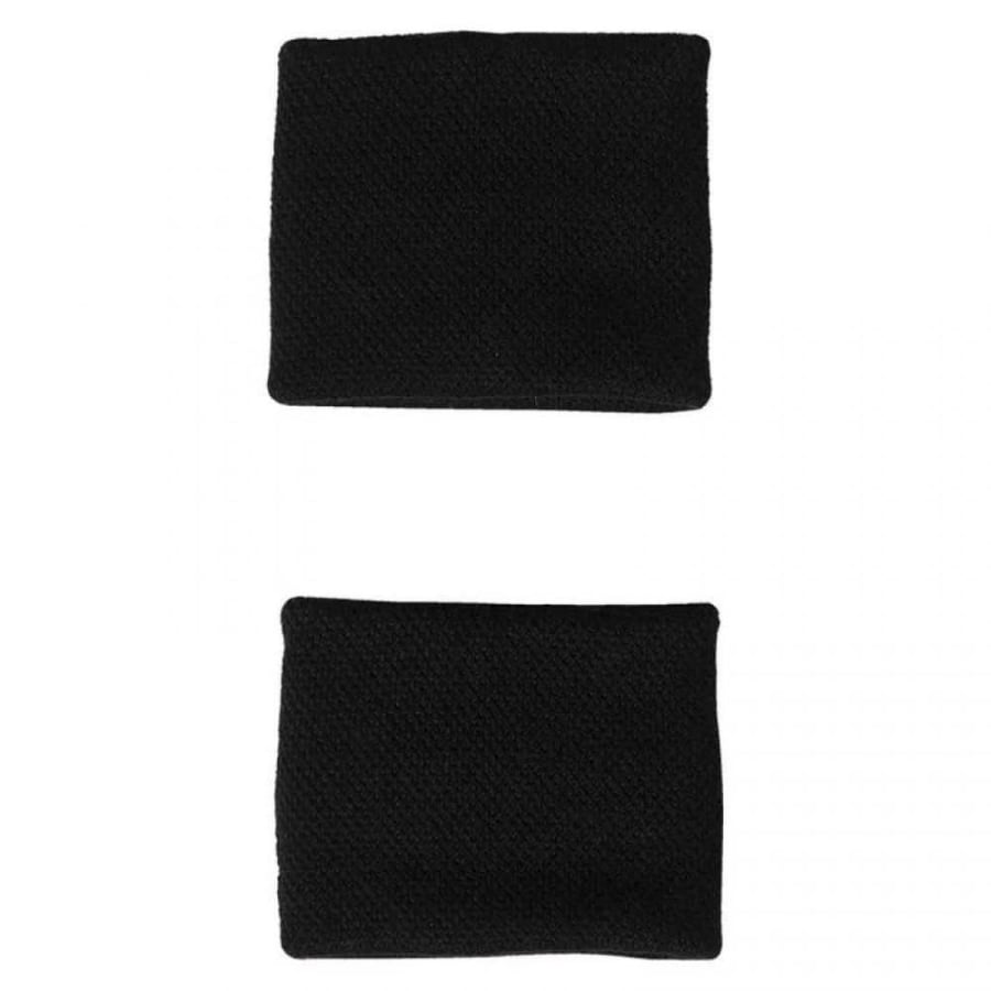 Adias short black white wristbands 2 units