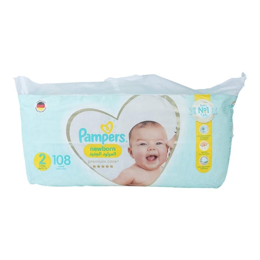 Pampers Premium Care Diaper Size 2 108 Count
