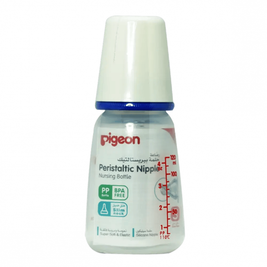 Pigeon Peristaltic 0 3M White Feeding Bottle 120ml