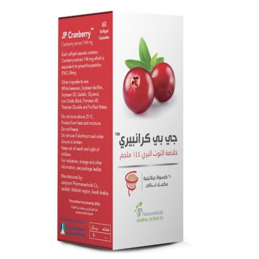 JP Cranberry 144mg Capsule 60