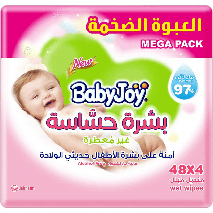 Baby Joy Sensitive Skin Baby Wipe 4x48