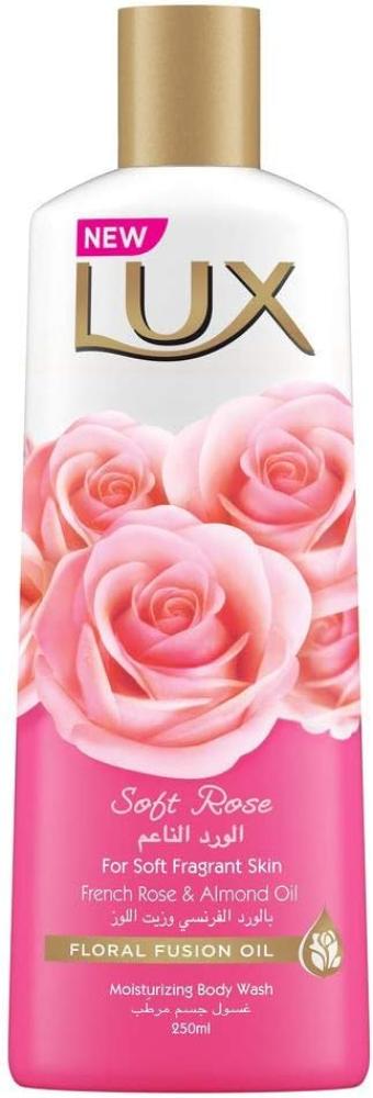 Lux Soft Rose Body Wash with Loofah 250 ml