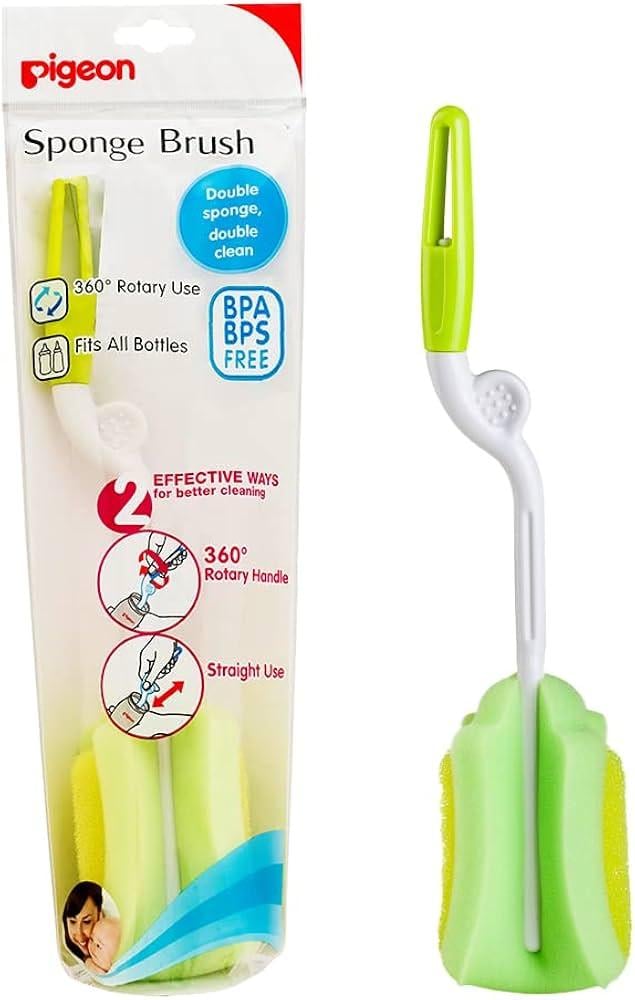 Pigeon 2 Way Sponge Feeding Bottle Brush