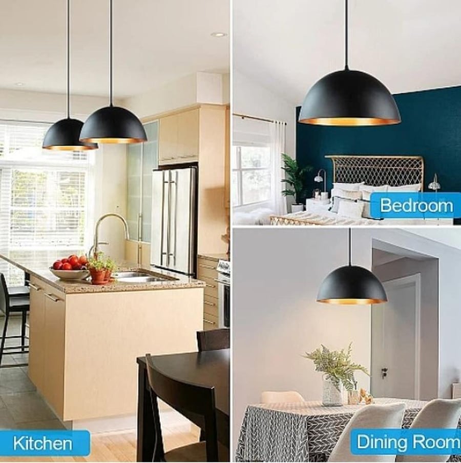 Modern black and gold socket E27*1 bulb