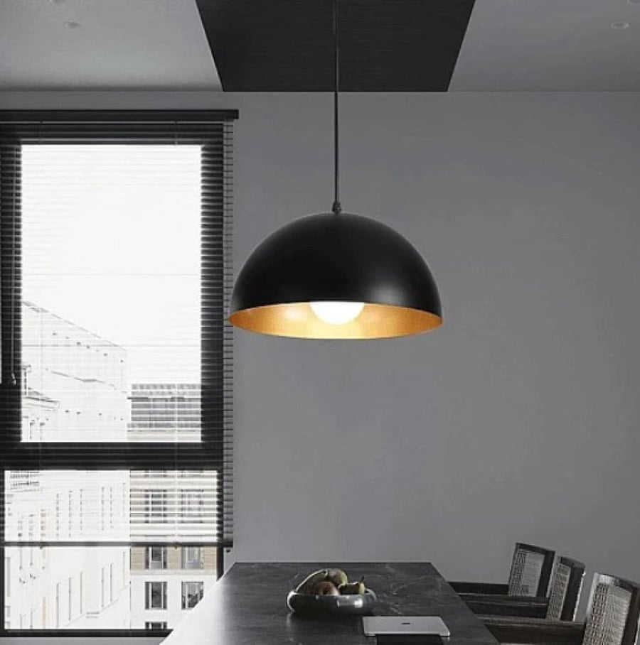 Modern black and gold socket E27*1 bulb