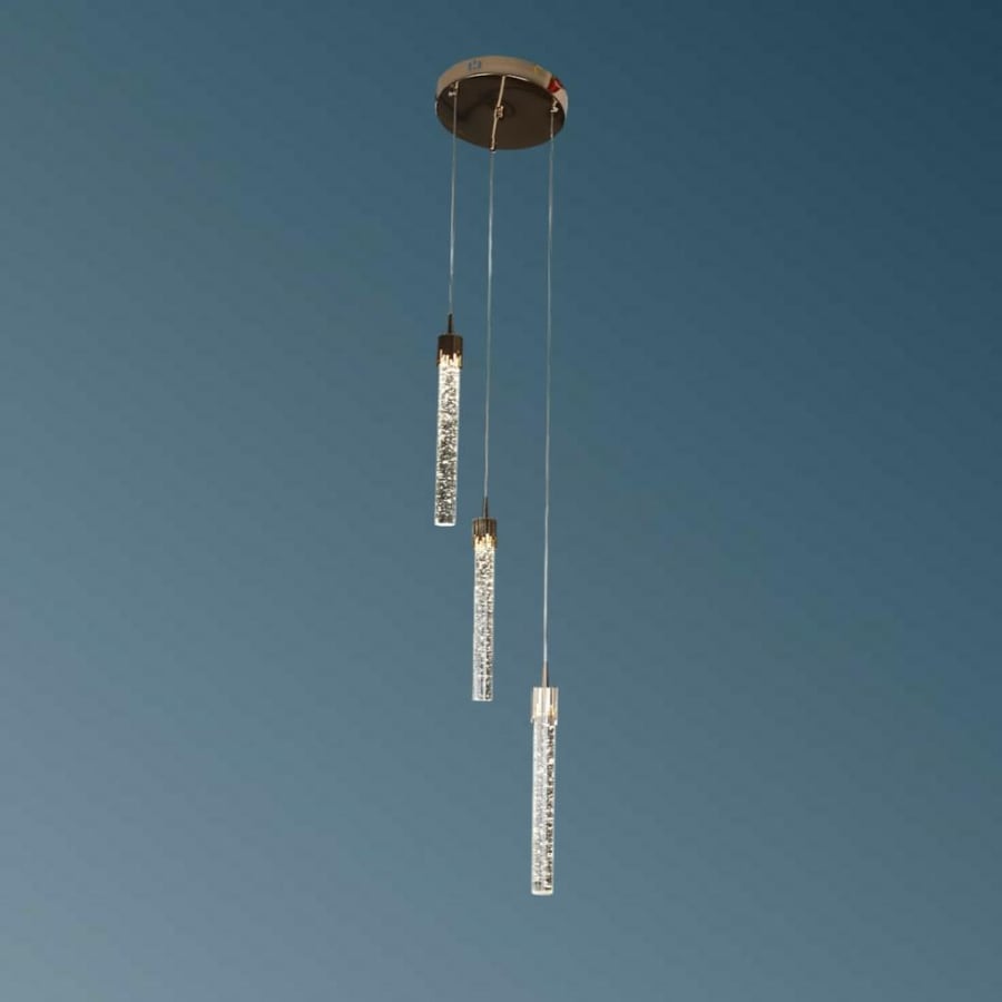 Modern gold chandelier, lighting color, 3 lights, 5 watts