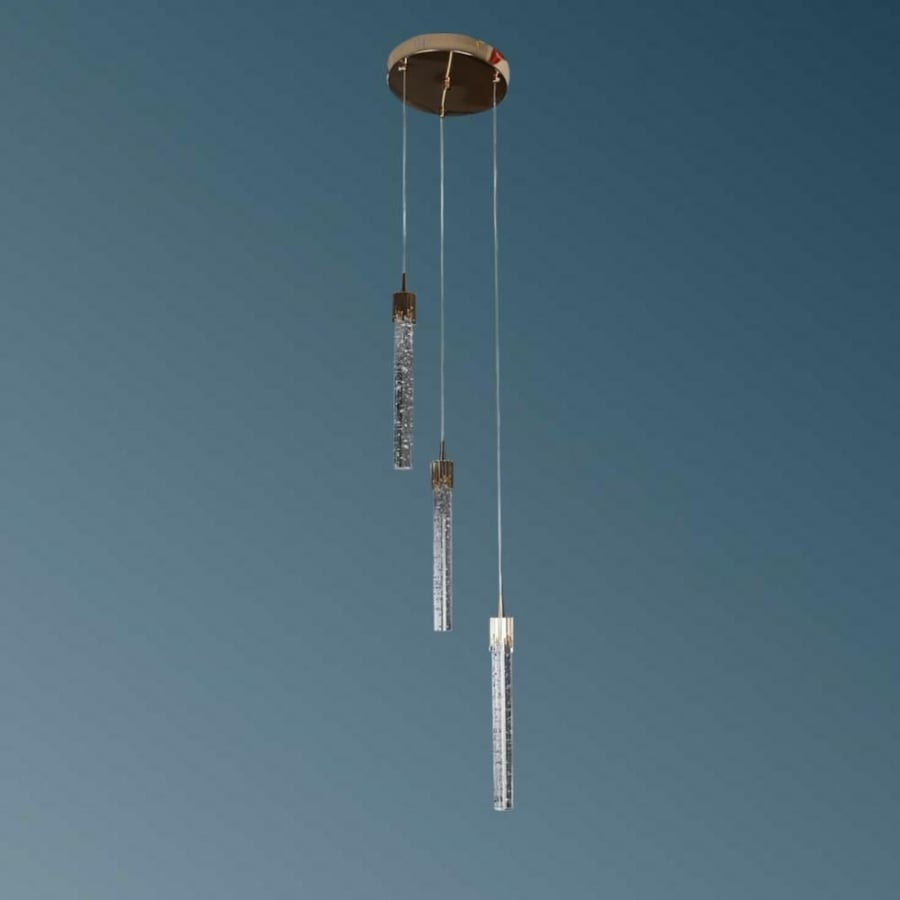 Modern gold chandelier, lighting color, 3 lights, 5 watts