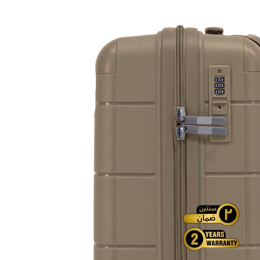 Prince Pro.  PP Premium  Luggage (8 Wheels) - Roycé 28 Inch/104.4 Liter Large  -Brown - 2 year Warranty