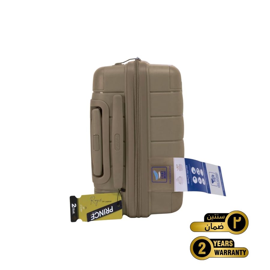 Prince Pro. PP Premium Luggage (8 Wheels) - Roycé 24 Inch/78.4 Liter Medium -Brown - 2 year Warranty
