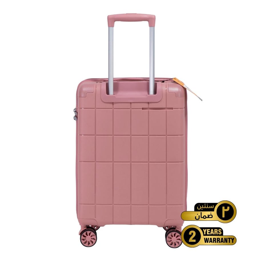 Prince Pro. PP Premium  Luggage (8 Wheels) - Roycé 3 Pcs Set - 20 Inch X 24 Inch X 28 Inch - Rose Gold - 2 year Warranty