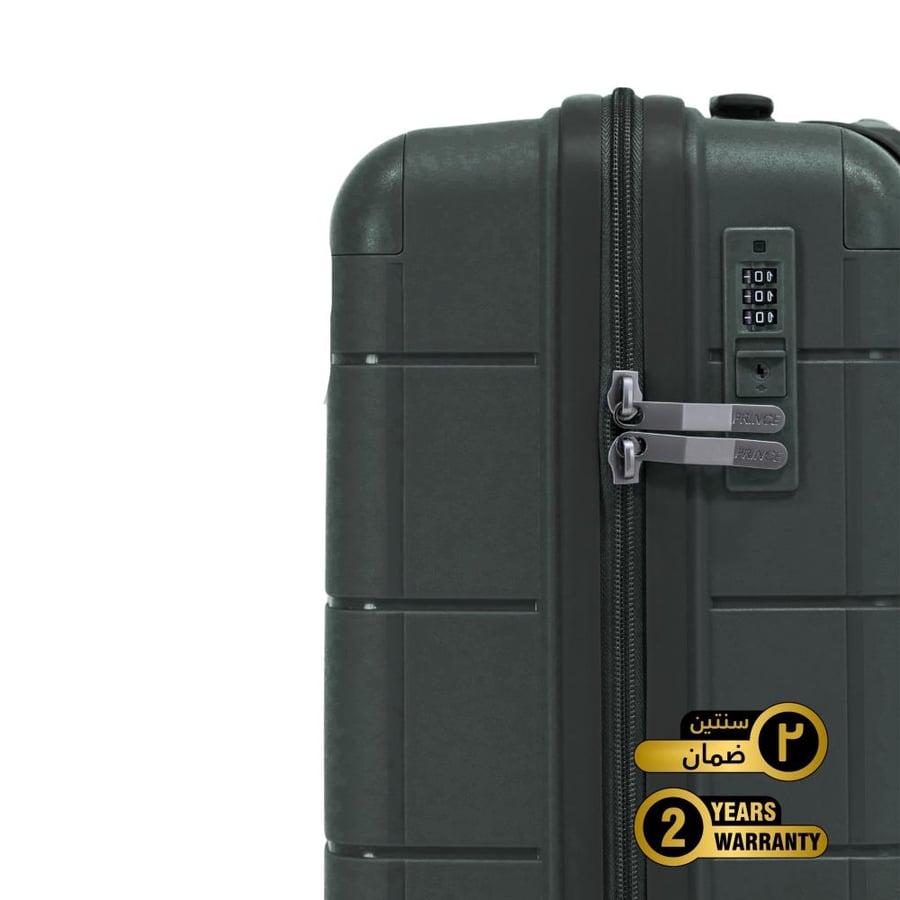 Prince Pro. PP Premium Luggage (8 Wheels) - Roycé 24 Inch/78.4 Liter Medium - Olive Green - 2 year Warranty