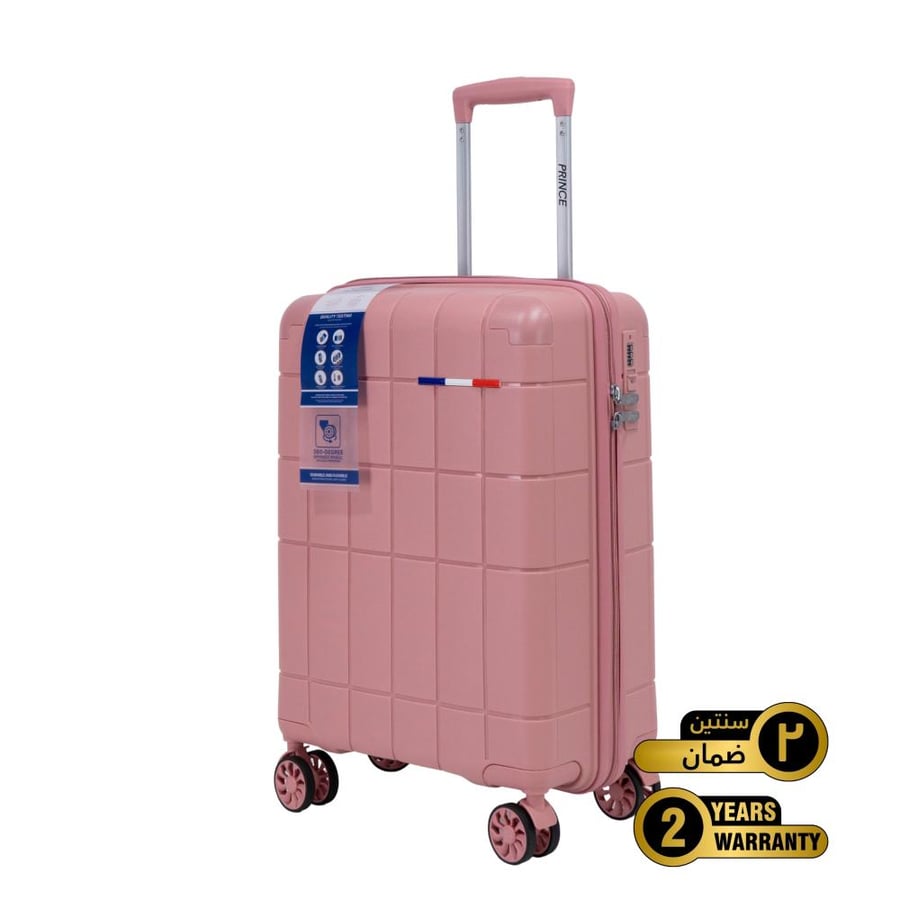 Prince Pro. PP Premium  Luggage (8 Wheels) - Roycé 24 Inch/78.4 Liter Medium - Rose Gold - 2 year Warranty
