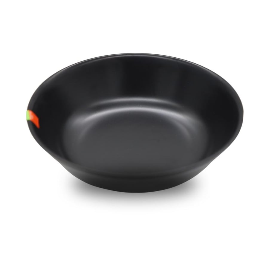 Servewell Melamine Black Matte Rice Bowl 10.5Cm   - Made In India  - Made In India