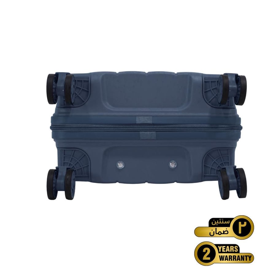 Prince Pro. PP Premium Luggage (8 Wheels) - Roycé 24 Inch/78.4 Liter Medium - Blue- 2 year Warranty
