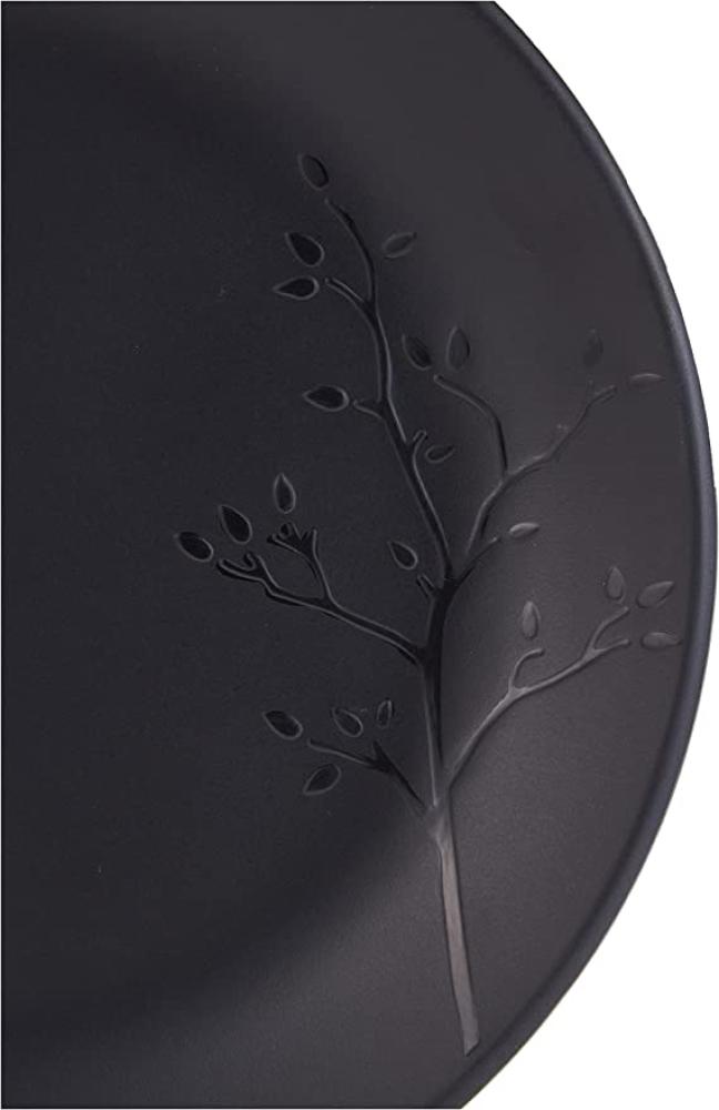 Servewell Melamine Black Matte Small Plate 19 Cm   - Made In India  - Made In India