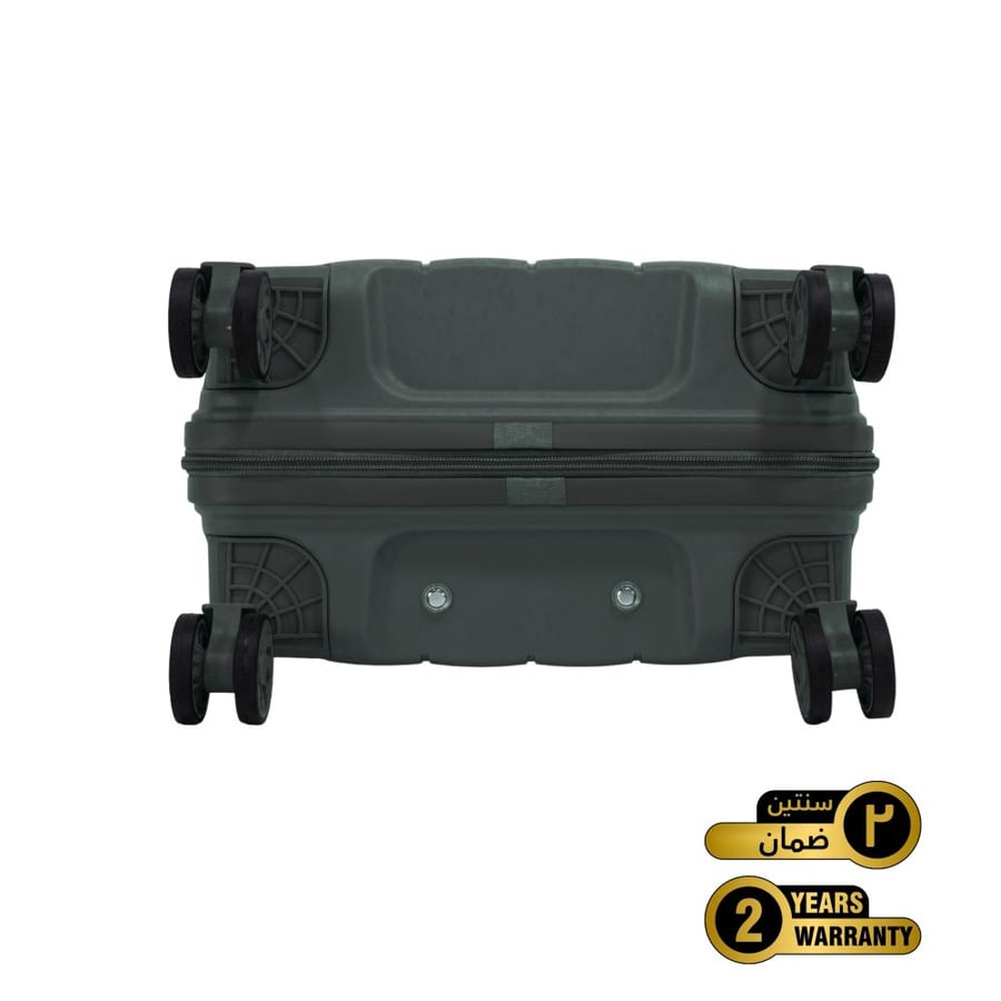 Prince Pro. PP Premium Luggage (8 Wheels) - Roycé 24 Inch/78.4 Liter Medium - Olive Green - 2 year Warranty