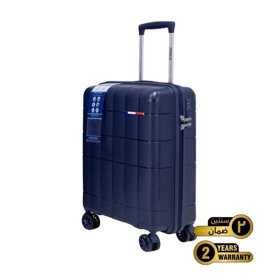 Prince Pro. PP Premium Luggage (8 Wheels) - Roycé 24 Inch/78.4 Liter Medium - Blue- 2 year Warranty