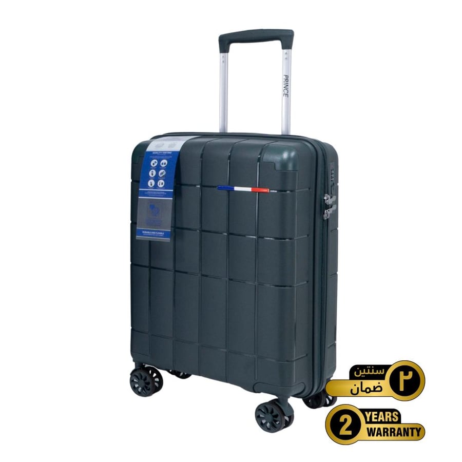Prince Pro. PP Premium Luggage (8 Wheels) - Roycé 24 Inch/78.4 Liter Medium - Olive Green - 2 year Warranty