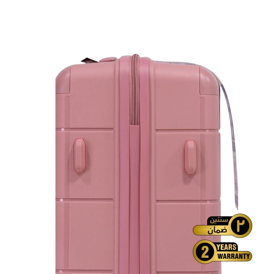 Prince Pro. PP Premium  Luggage (8 Wheels) - Roycé 3 Pcs Set - 20 Inch X 24 Inch X 28 Inch - Rose Gold - 2 year Warranty