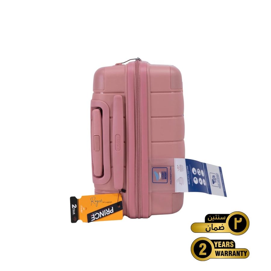 Prince Pro. PP Premium  Luggage (8 Wheels) - Roycé 3 Pcs Set - 20 Inch X 24 Inch X 28 Inch - Rose Gold - 2 year Warranty