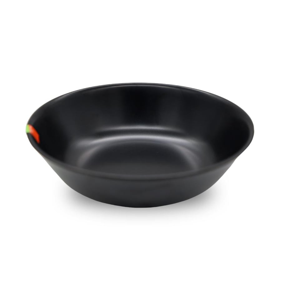Servewell Melamine Black Matte Rice Bowl 10.5Cm   - Made In India  - Made In India