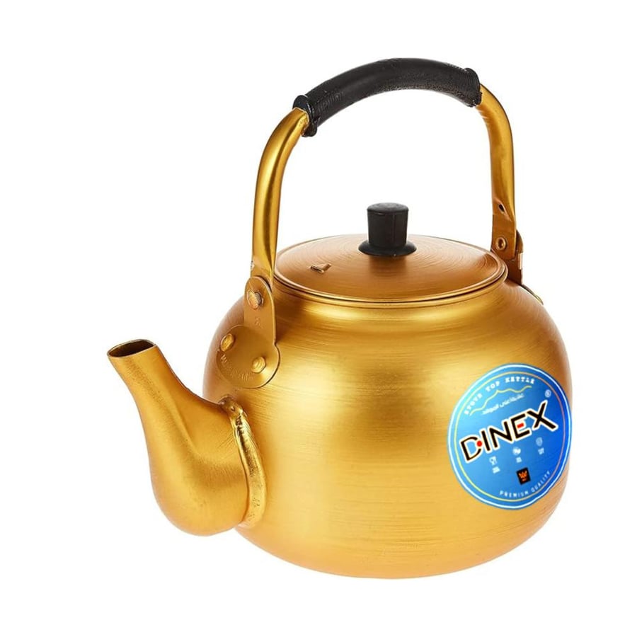 Dinex Stove Top Kettle 6 Liter Capacity 0.6 mm Thickness For Indoor and Outdoor - Yellow