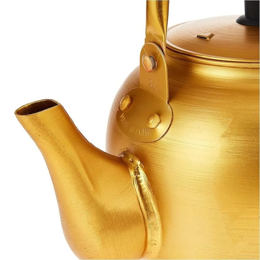 Dinex Stove Top Kettle 6 Liter Capacity 0.6 mm Thickness For Indoor and Outdoor - Yellow