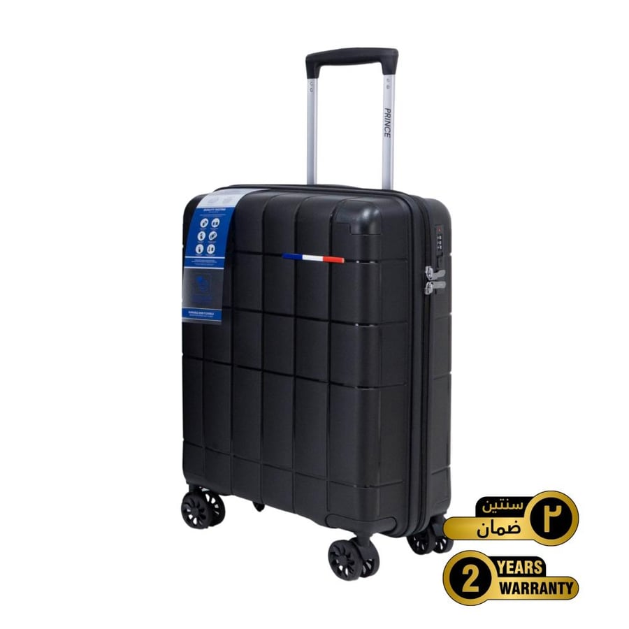 Prince Pro.  PP Premium  Luggage (8 Wheels) - Roycé 20 Inch / 42.3Liter Small -  Black - 2 year Warranty