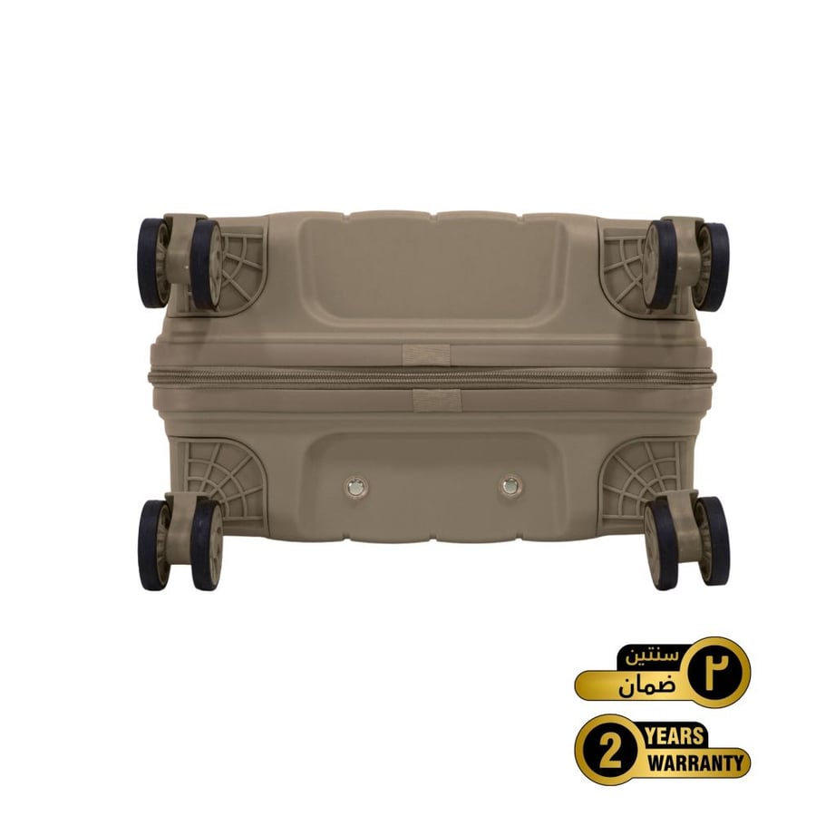 Prince Pro. PP Premium Luggage (8 Wheels) - Roycé 24 Inch/78.4 Liter Medium -Brown - 2 year Warranty
