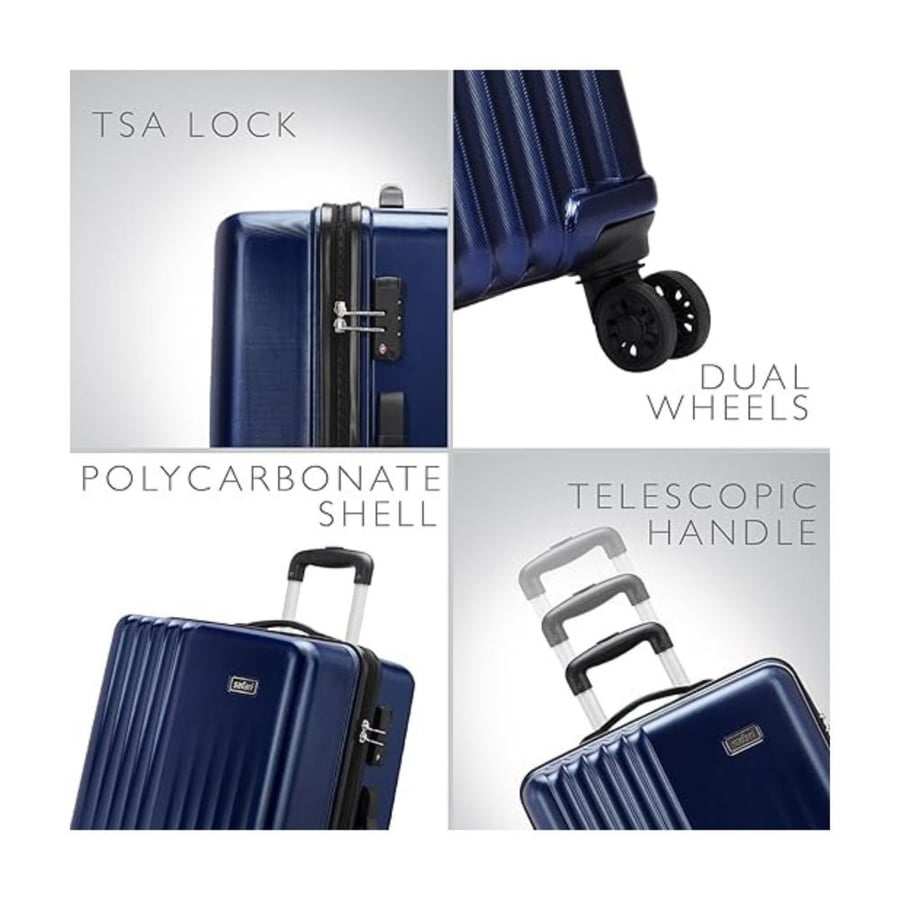 Safari Ryder 56 cm - 49 Liter Small Cabin Trolley Bag Hard Case Polycarbonate Made Unbreakable 360 Degree Dual 8 Wheeling System Luggage - Gun metal | Made in India