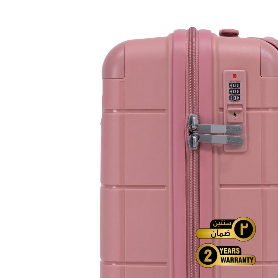 Prince Pro. PP Premium  Luggage (8 Wheels) - Roycé 24 Inch/78.4 Liter Medium - Rose Gold - 2 year Warranty