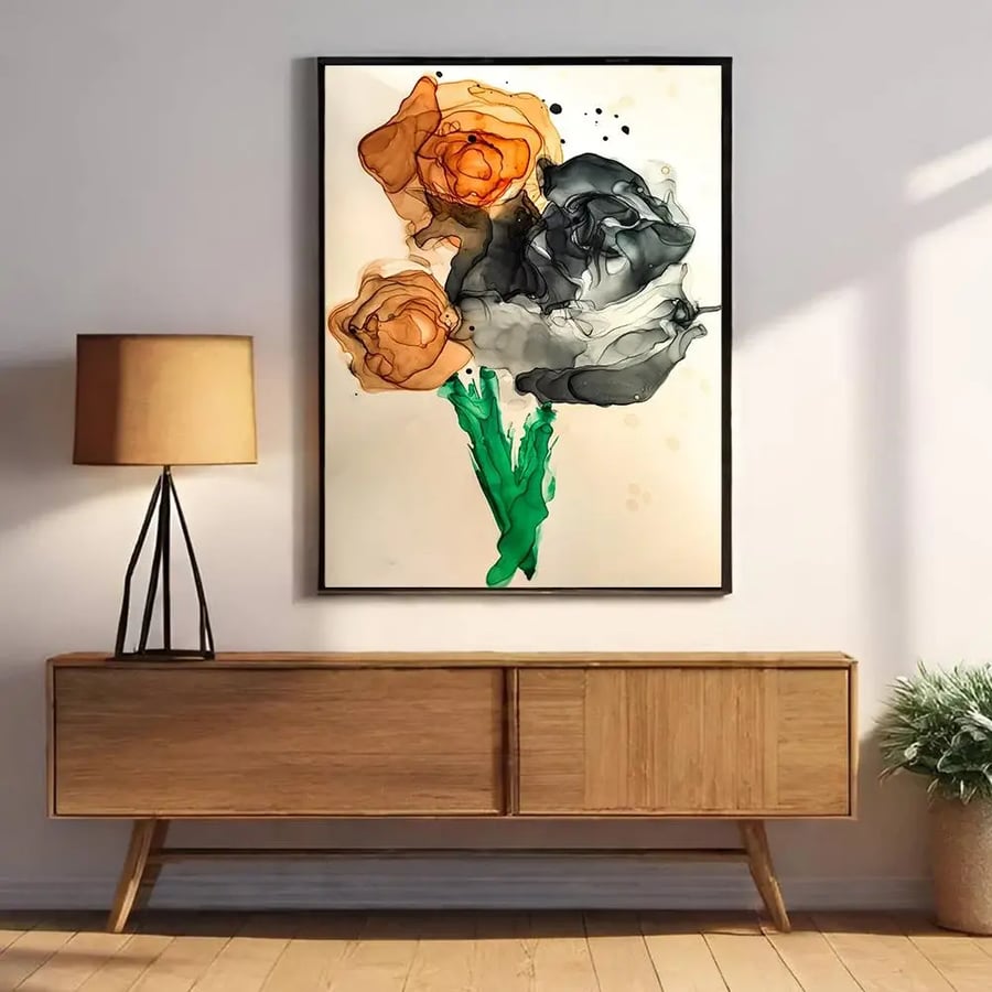 لــوحات جداريه بتصميم ورود