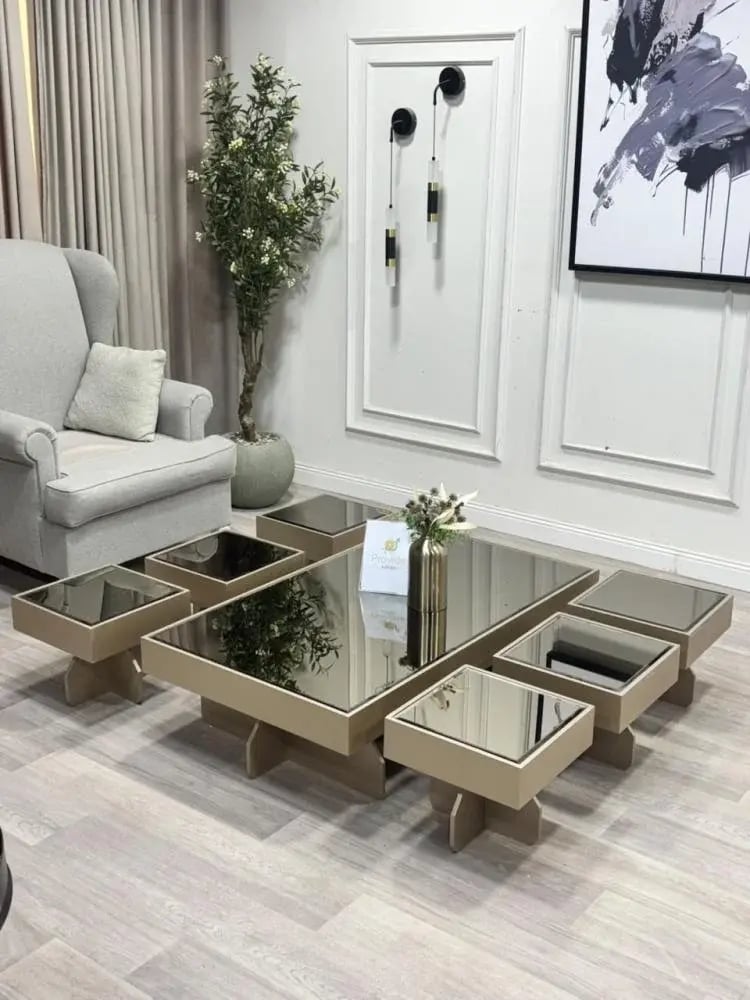 طقم طاولة مع 6خدمة ارضي