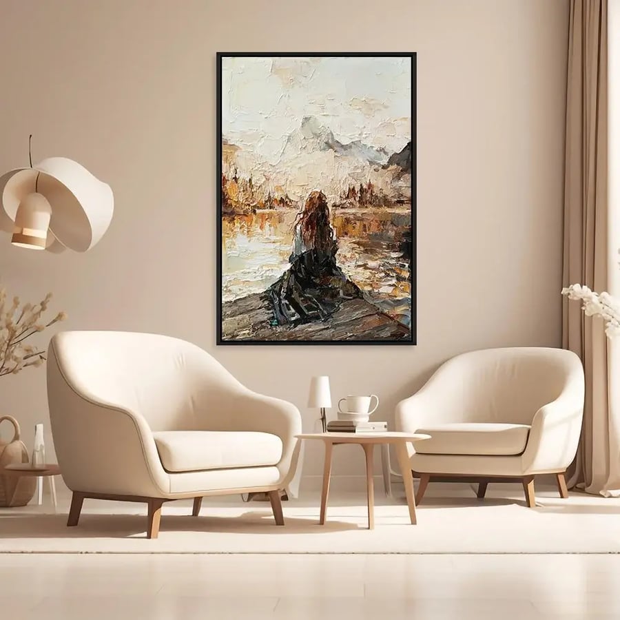 لوحة جدارية بنات تصميم مودرن