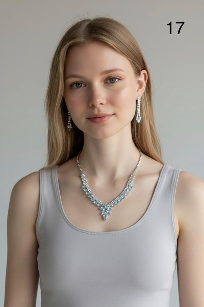 طقم  سلسال مع حلق