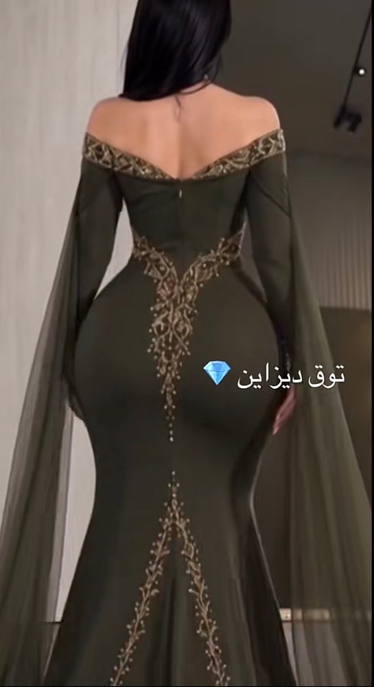 فستان زيتي