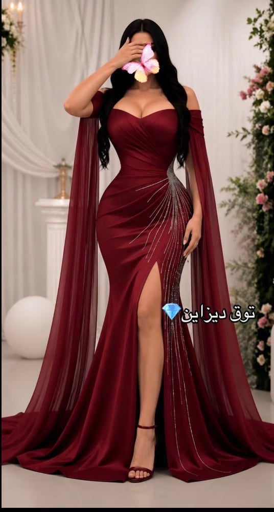 فستان احمر